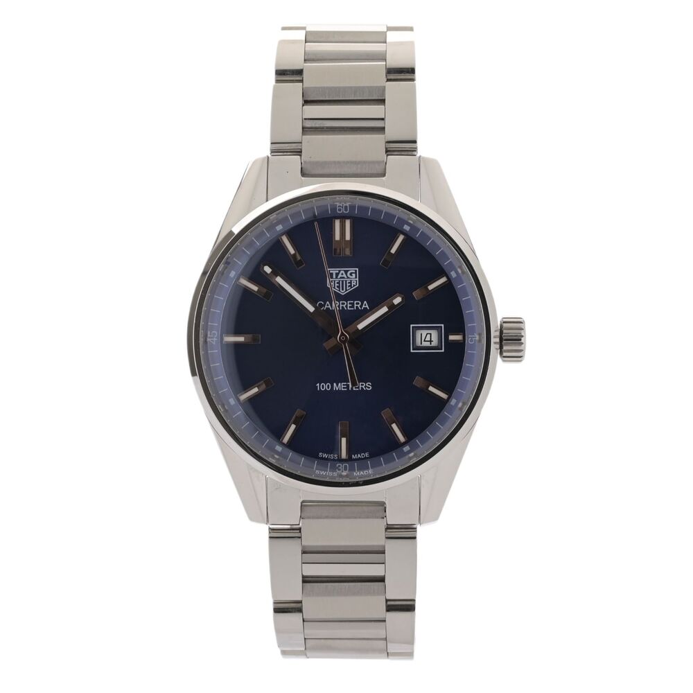 TAG Heuer Carrera WAR1112 Blue & Rose Gold 39mm Men's Watch + Box